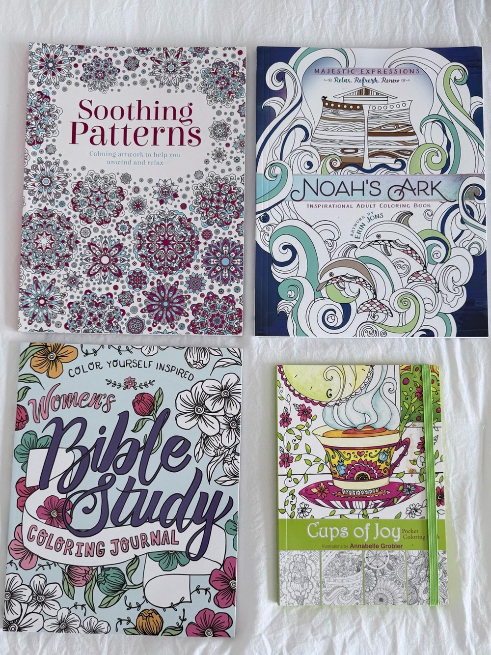 NWT 4 Adult Coloring Books - Variety